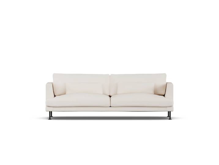 1898 Canapé Bredhult Caleido Beige 9600-acier noir, 3 places