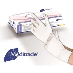 Meditrade 1000 Latex-Handschuhe Gentle Skin Grip - sehr griffig - Gr. M - Einmalhandschuhe
