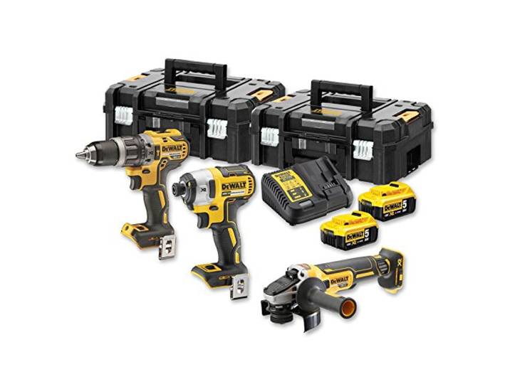 DeWALT Kit 3 Outils XR 18V 5Ah Li-ion Brushless DCK384P2T-QW