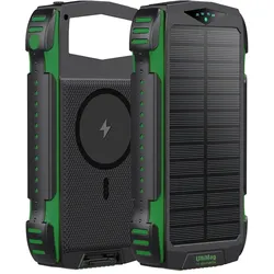4smarts TitanPack UltiMag (20000 mAh, 20 W, 74 Wh), Powerbank, Grün, Schwarz