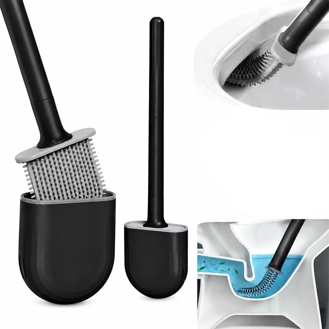INF Brosse de toilette avec support TPU