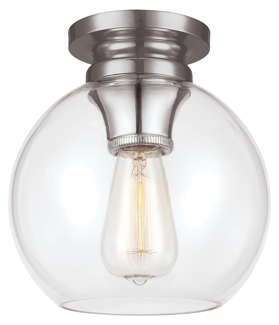 Elstead Lighting Tabby plafondlamp, E27, gepolijst nikkel