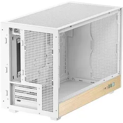 Deepcool CH260 WOOD WH (mATX, Mini-ITX), PC Gehäuse, Weiss