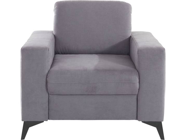 Sessel HOME AFFAIRE Lolland , grau (steel), B:98cm H:88cm T:88cm, Luxus-Microfaser ALTARA NUBUCK (100% Polyester);Struktur Flausch (90% Polyester, 10% Polyamid);Struktur imprägniert - feucht abwischbar (100% Polyester), Sessel, Sessel, passend zur Serie Lolland , wahlweise mit feucht abwischbarem Bezug