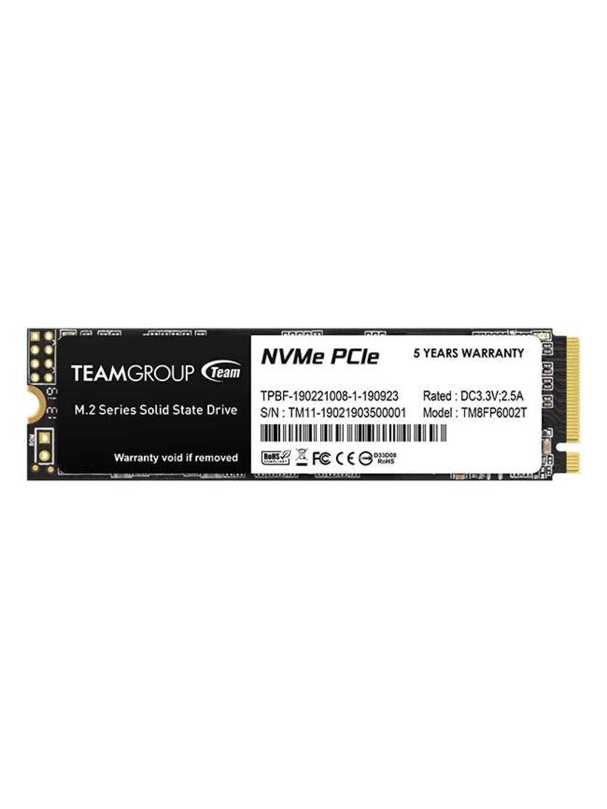 Team Group MP33 SSD - 256GB - M.2 2280 (80mm) PCIe 3.0