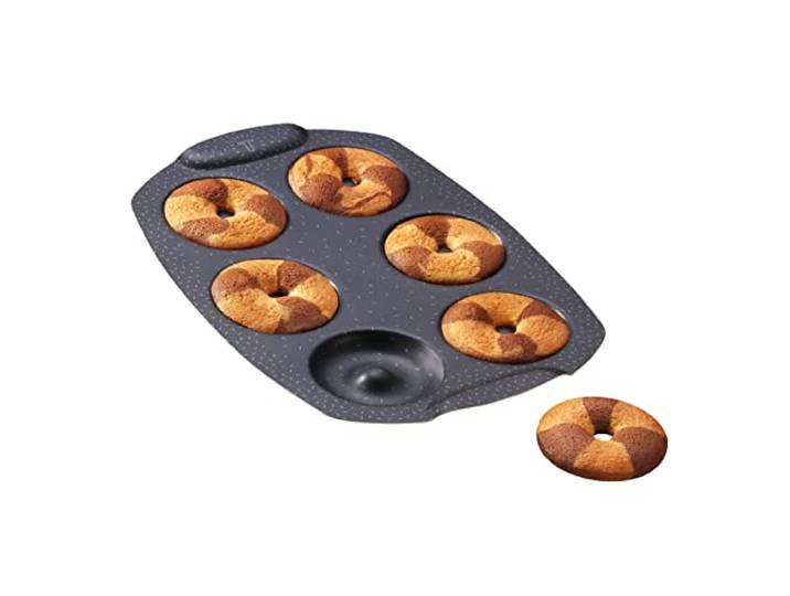 Tefal - Moule PerfectBake pour 6 mini donuts en aluminium recyclé Permet de réaliser 6 mini donuts dorés - Démoulage ultra facile - Compatible lave-vaisselle - Plat gateau fabriqué en France