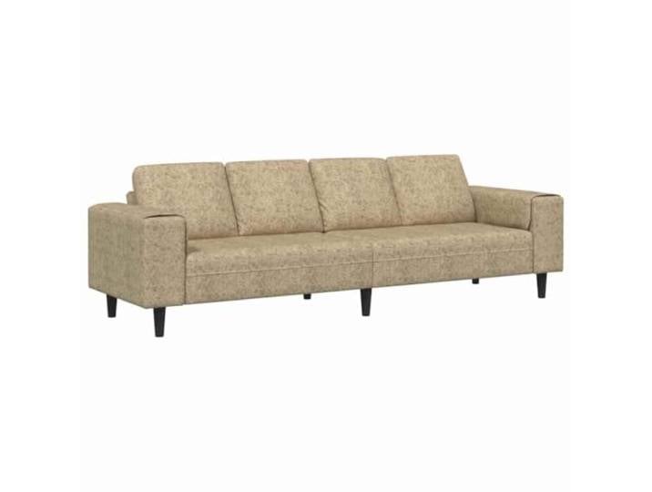 KUTYWEXFM 4-Sitzer Sofa Hellgrau 250x77x76 cm Wohnzimmer Couch Set Bequemes 4-Sitzer Polstersofa mit pflegeleichtem Polyesterbezug und stabilem Sperrholzgestell für Ihr Wohnzimmer.