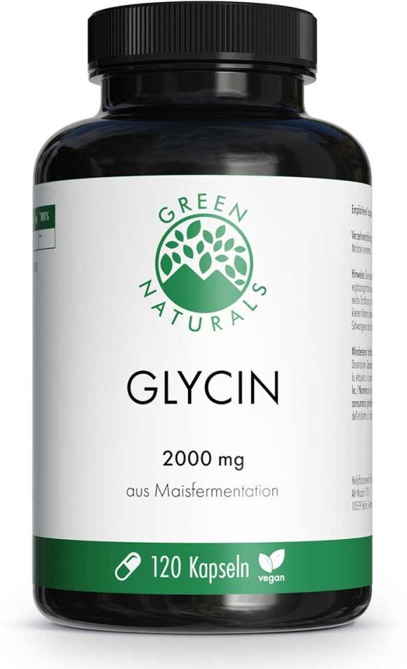 Green Naturals Glycin 2000 mg Kapseln vegan 120stk