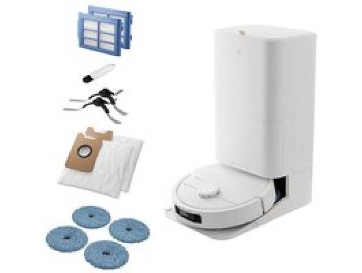 Aspirateur robot Laveur Electrolux 800 avec station tout-en-un ELECTROLUX ER81UW3SW Blanc coquillage