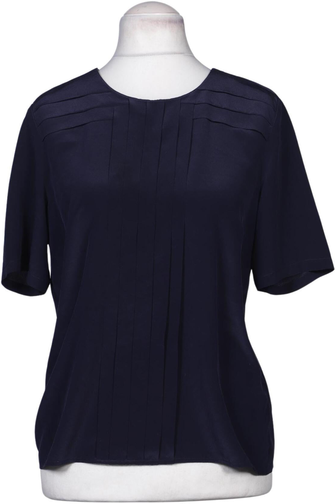 Peter Hahn Damen Bluse, Marineblau, Gr. M, Seide - Second Hand