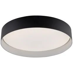 Schöner Wohnen-Kollektion LED Deckenleuchte TAVOLI, schwarz, rund D=39cm, dimmbar , Fernbedienung