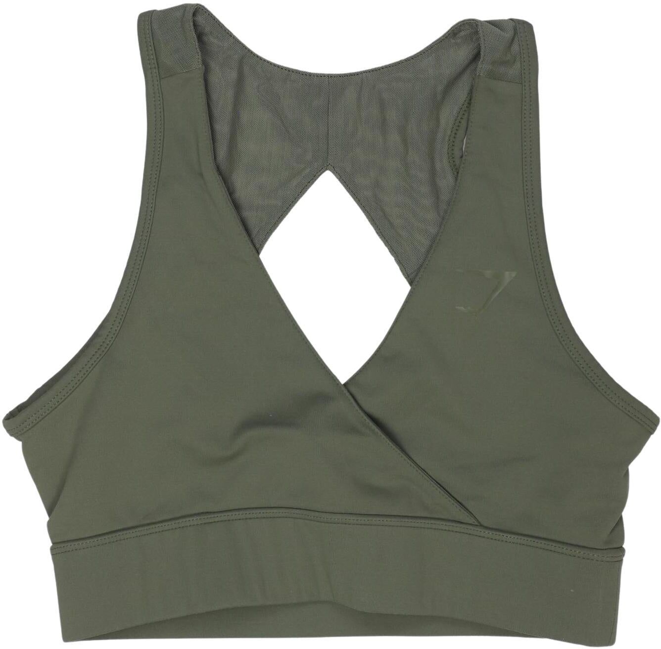 Gymshark Damen Top, Grün, Gr. S, kein / Etikett - Second Hand