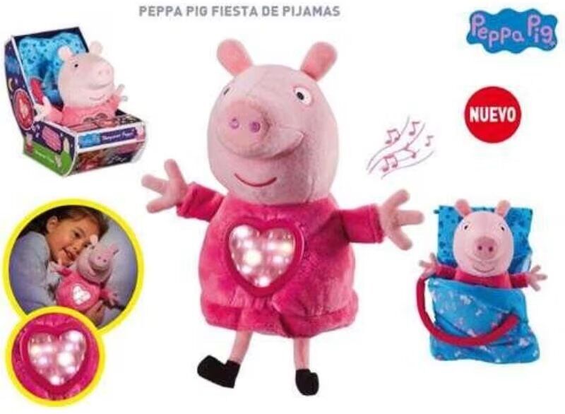 Bandai Peluche Peppa Pig Fiesta De Pijamas Talla Única Unisex