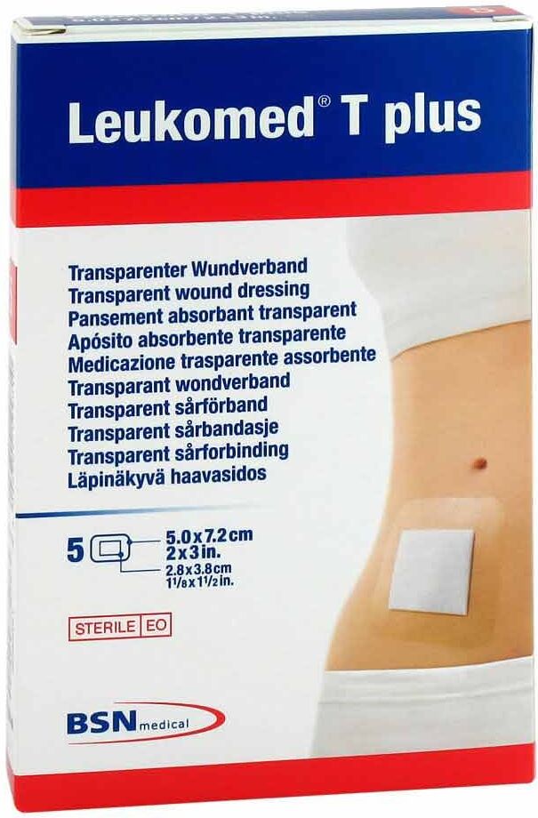 Leukomed transparent plus sterile Pflaster7,2x5 cm