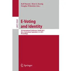 E-Voting and Identity, Fachbücher