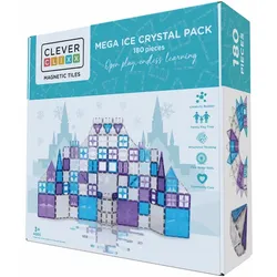 Cleverclixx Mega-Eiskristall-Bausatz | 180 Teile / Magnetsteinbausatz