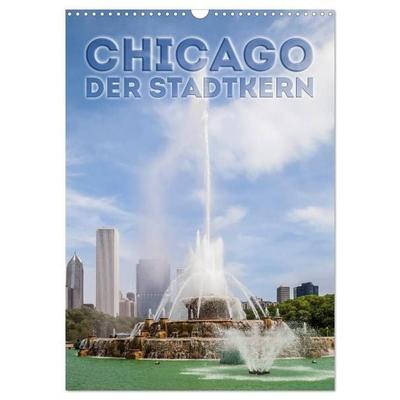 CHICAGO Der Stadtkern (Wandkalender 2027 DIN A3 hoch), CALVENDO Monatskalender