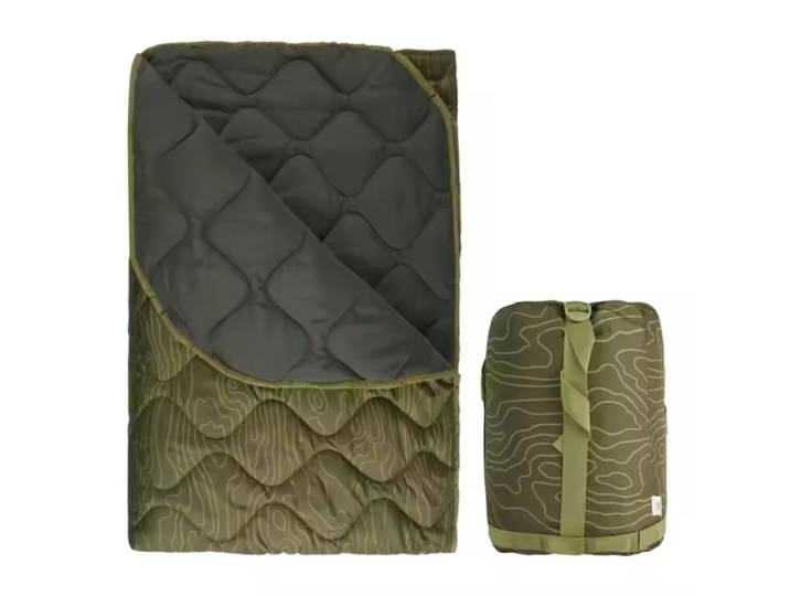 Vente directe usine – Tapis de sieste multifonctionnel pour camping en extérieur, couverture de pique-nique, couette coupe-vent, couette camouflage