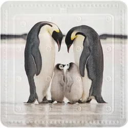 Kleine Wolke, Badewanneneinlage, Badematte Jackson Pinguin Schwarz/Weiss (53 x 53 cm)