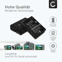 Cellonic Akku für Nikon D3100, D3200, D5100, D5300, D5600, D5200, D3400, D3300 (Kamera Akku), Kamera Stromversorgung, Schwarz