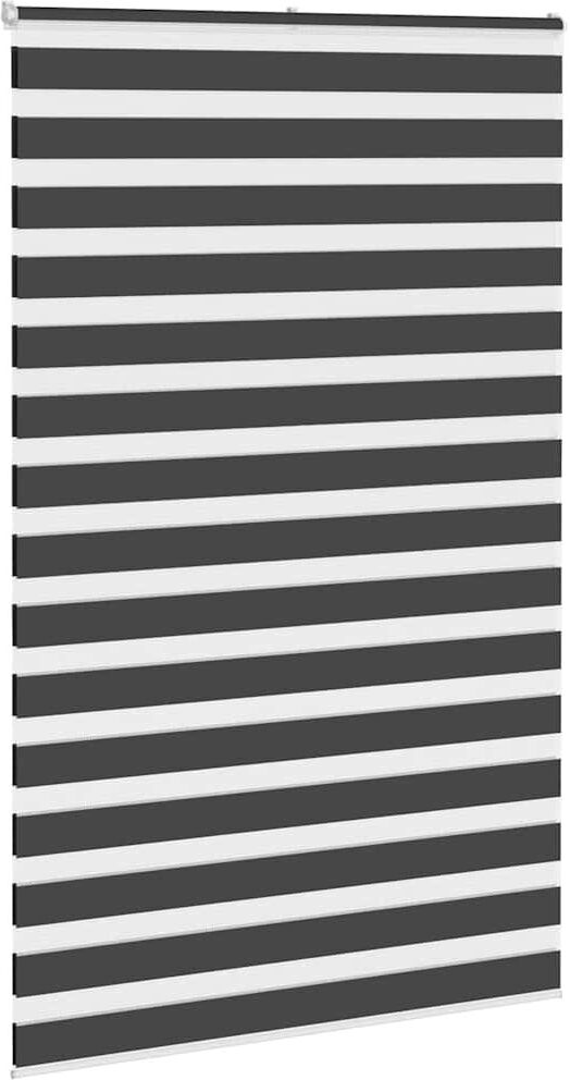 George Oliver Zebra Blind Polyester Black 150cmW x 200cmL