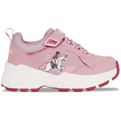 Sneaker LOTTO, Kinder, Gr. 34, rosa (dunkelrose, rose), Synthetik, Textil, mehrfarbig, Schuhe Sneaker, - mit Leuchtelementen