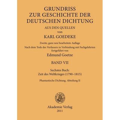 Siebentes Buch: Zeit des Weltkrieges (1790–1815), Gebundene Ausgabe von , De Gruyter, 978-3-05-005226-7