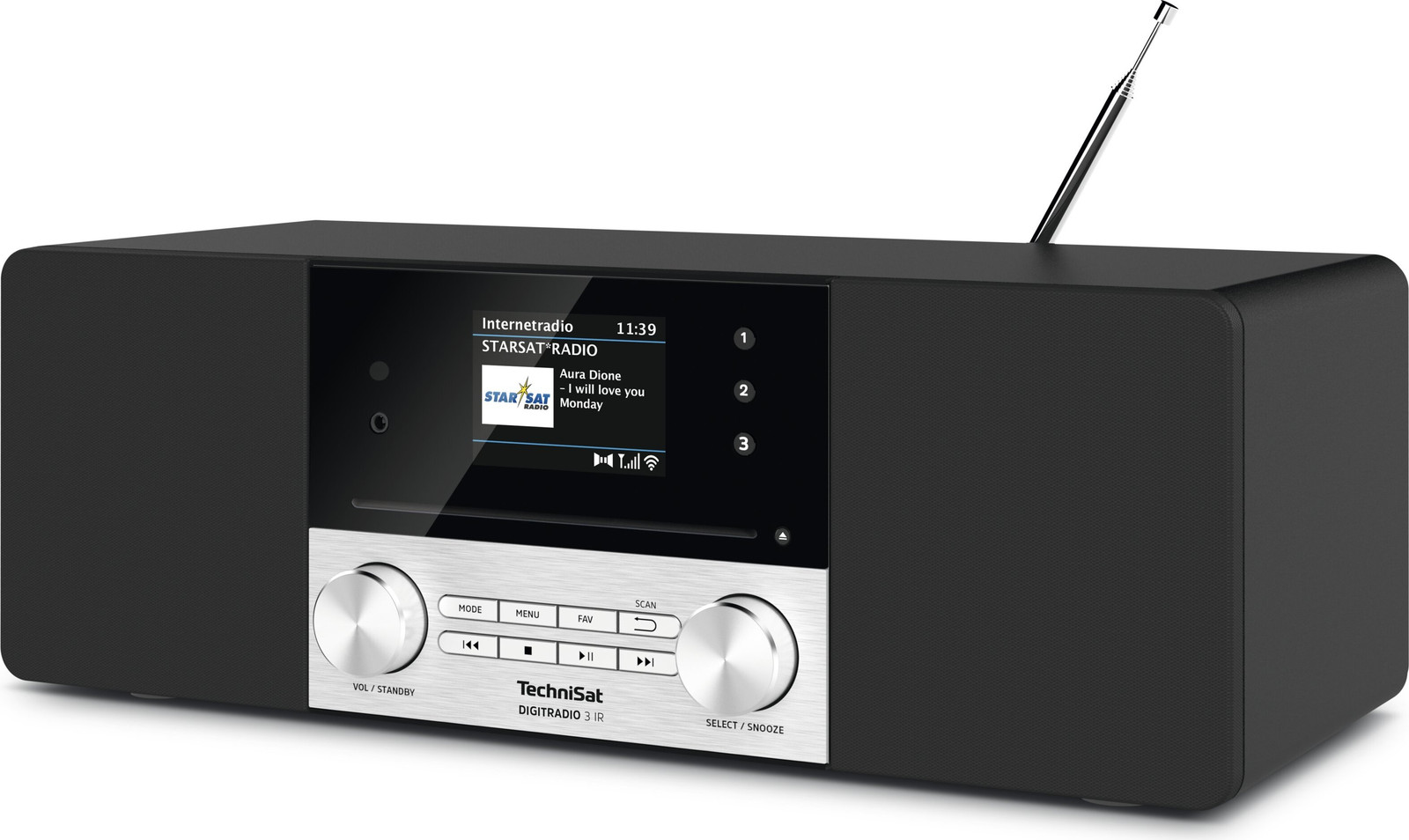 TechniSat DigitRadio 3 IR, zwart/zilver
