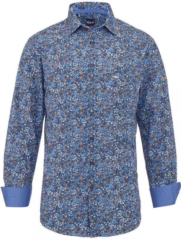 Kauf - Hemd, Regular Fit, langarm, für Herren, Blau, Größe 42