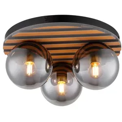 Globo Deckenleuchte Parsons Metall Schwarz
