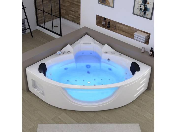 Baignoire Balnéo d'angle Seattle-S 26 jets Whirlpool