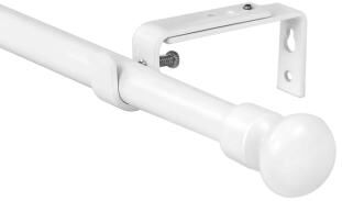 Urbanest Adjustable Oval Finial Curtain Drapery Rod Set 5/8-inch