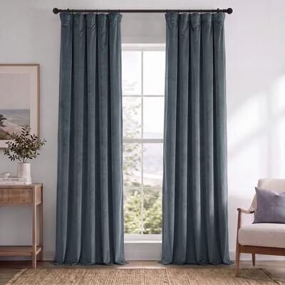 Exclusive Fabrics Signature Blackout Velvet Curtain (1 Panel)