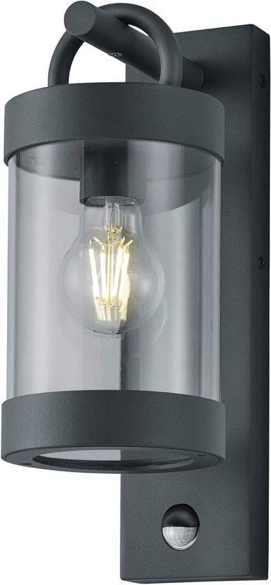 Trio Buitenwandlamp Sambesi Antraciet met Bewegingssensor IP44