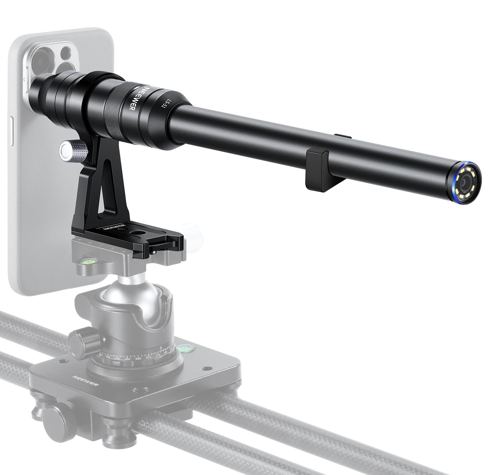 NEEWER 18mm 2X Makro Objektiv mit 17mm Gewinde für Handy Video Aufnahmen, für NE