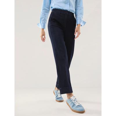 Chino Denim mit Saumumschlag
