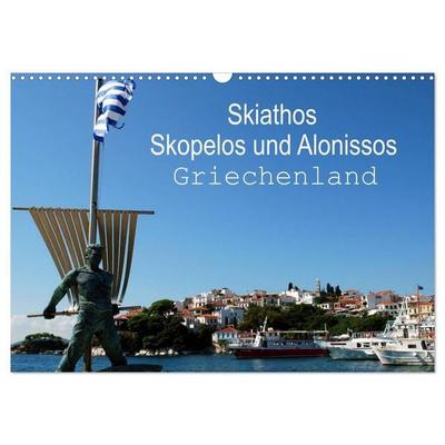 Skiathos Skopelos und Alonissos Griechenland (Wandkalender 2027 DIN A3 quer), CALVENDO Monatskalender