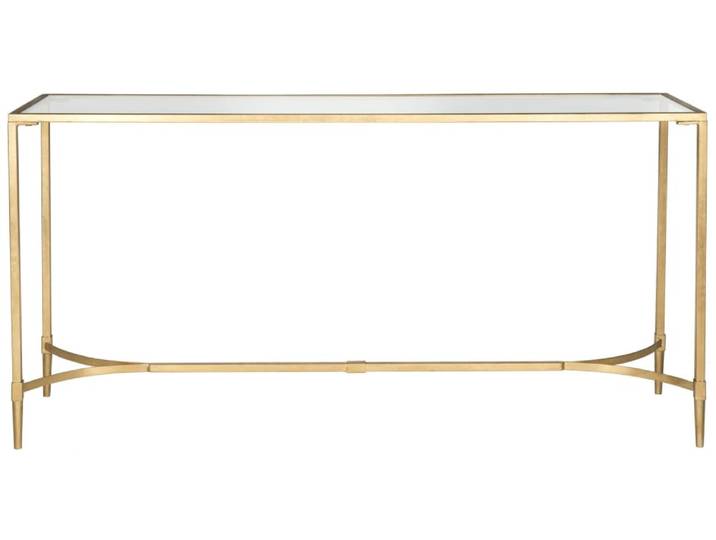 Consoles en fer/verre, or