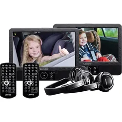 LENCO DVP-939 - DVD-Player, mit 2 Bildschirme, USB/SD/MMC, Lautsprecher