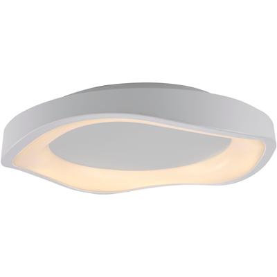 LED Deckenleuchte "MONTA", weiß, 1, Ø 40cm H: 7,5cm, 1 Stk., SCHÖNER WOHNEN-KOLLEKTION, Leuchten, SCHÖNER WOHNEN Kollektion, 3-Stufen Dimmer, Memoryfunktion, LED Deckenleuchte