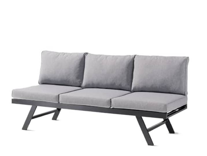 SIEGER Lounge/Liege Auckland Farbe eisengrau/hellgrau