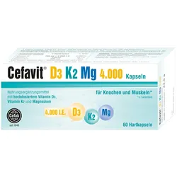 Cefavit D3 K2 Mg 4.000 I.E. Hartkapseln 60 St