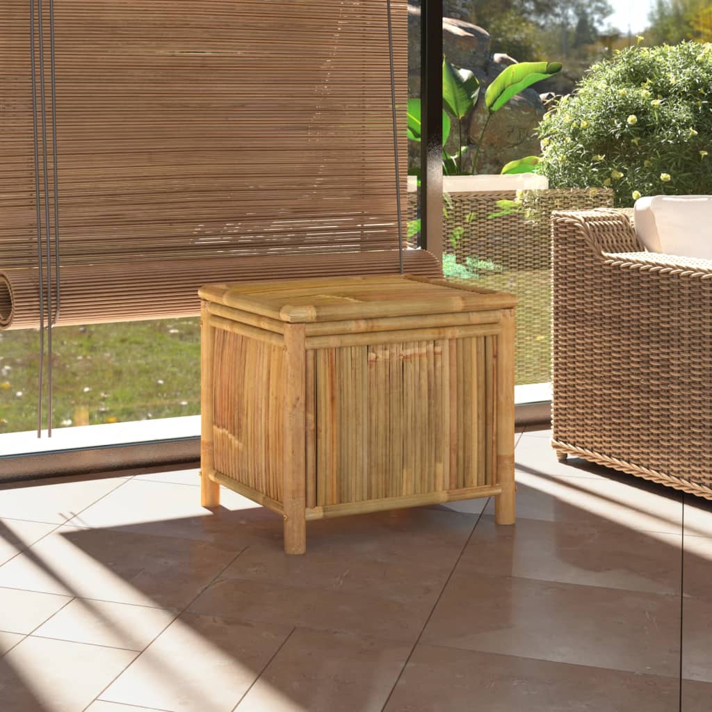 vidaXL Caja de almacenaje de jardín bambú 60x52x55 cm Marrón