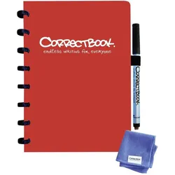 Correctbook, Heft + Block, Rotes Heft DIN A5 (A5, Liniert)