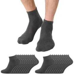 NUR DIE Herren Sneakersocken Classic unifarben hautsympathisch 20