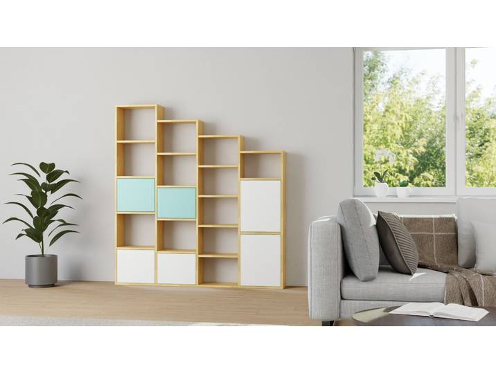 Modernes Stufenregal von Pickawood Buche Natur geölt