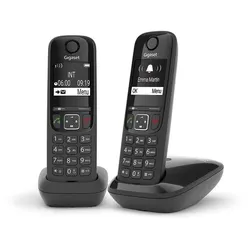 Gigaset Schnurloses Telefon »AS690 Duo« schwarz