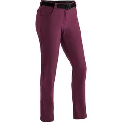 MAIER SPORTS Damen Hose Perlit W, Größe 42 in Rot Rot