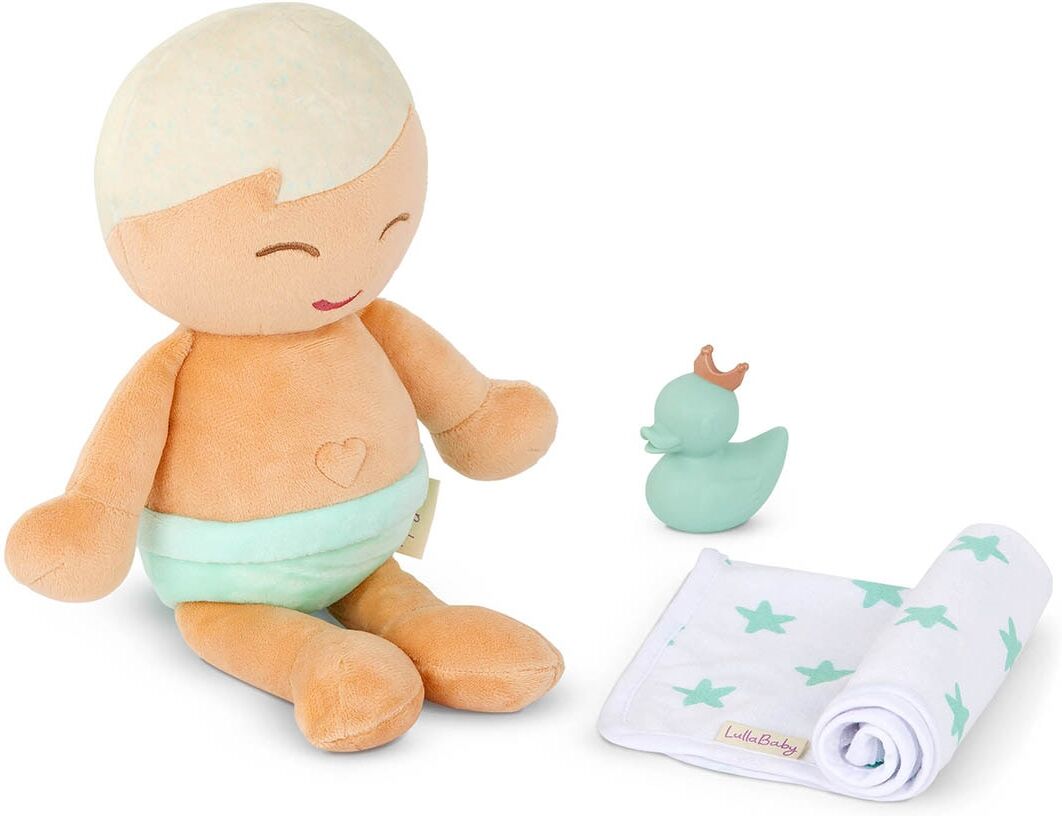 LullaBaby Muñeco peluche de Baño pelo rubio Bebe.