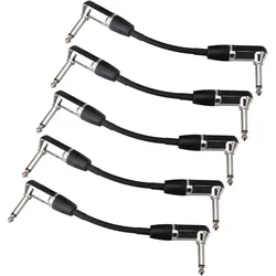 Pronomic Stage INST-A-015 Patchkabel Winkelstecker 0,15 m schwarz 5x Set